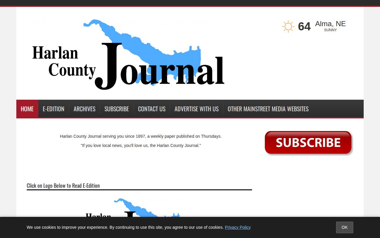 Harlan County Journal local news page for Harlan County reporting